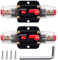 Greluma 2 Stück 80A-Inline-Leistungsschalter-Reset-Sicherung,12V-24V-DC-Reset-Sicherungshalter 80A mit manuellem Reset für den Schutz von Kfz-Marineboot-Audiosystemen