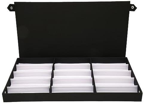 Tyenaza Organisateur De Lunettes De Soleil à 15 Grilles, étui De Rangement Multifonctionnel pour Lunettes Et Bijoux en Tissu Nylon pour Tiroirs De Bureau