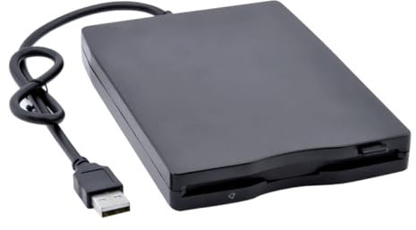 Gadpiparty Usb 2.0 External Floppy Disk Drive Portable Diskette Data Transfer for Laptop Compatible Black