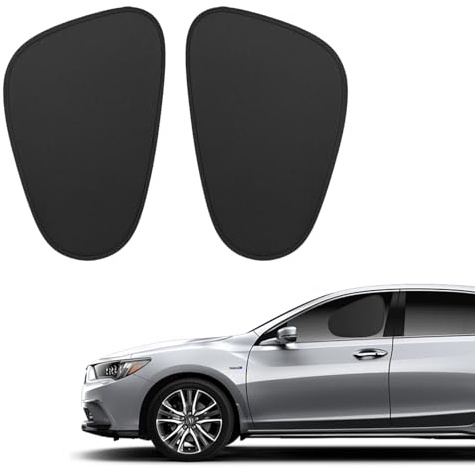 2 Pack Car Side Window Sun Shade, Sun Visor for Car, Foldable Curtains for Blockout, Privacy, Sun Shade Blocking Mosquito Net, Black
