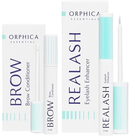 ORPHICA Brow & Realash Set - Siero per ciglia 3 ml + Siero per sopracciglia 4 ml - Crescita Intensiva Lash Serum Booster, Siero Allungante - Conditioner con Peptidi Attivi