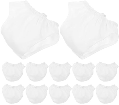 Milisten 12pezzi Vestiti e Accessori per Bambole Mutandine Riutilizzabili e Pannolini per Giocattoli Set di Vestiti per Bambole Femmine Completi per Giochi di Ruolo