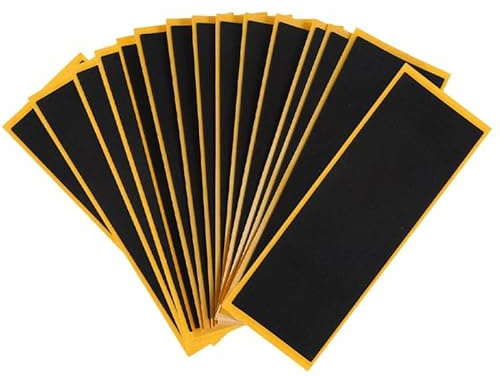 SUPVOX Cinta De Agarre De Espuma Antideslizante Para Skate De Dedos 24 Piezas Adhesiva Flexible Y Duradera Para Patinetas De Dedos Mini Diapasón 4.33X1.49In