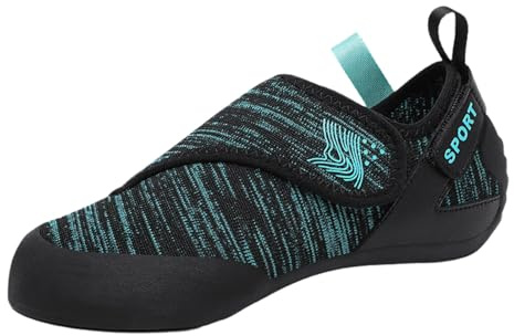 Kraftpaid Chaussures d'escalade,Chaussons Escalade,Chaussons Escalade Caoutchouc Antidérapant Enfant,Chausson d'escalade Femme,Unisexe,Confortable,pour Running Gym Training Fitness
