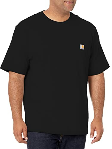 Carhartt Men's Iconic K87 Pocket T-Shirt, Black, XX-Large