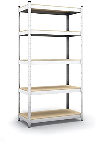 Panorama24 Lagerregal verzinkt belastbar bis 350kg - Maße: 180 x 75 x 30 cm, Regal Kellerregal Steckregal Werkstattregal Schwerlastregal