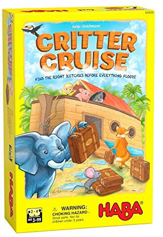 HABA 305839 Critter Cruise - Englische Version - Ein kooperatives Gedächtnisspiel, ab 3 Jahren (Made in Germany)
