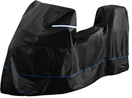 FENRIR 420D 230CM Telo di copertura moto Coprimoto impermeabile tucano esterni resistente al calore compatibile con Bagaglio posteriore Scooter di grandi dimensioni Moto da avventura Moto da turismo