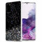 Cadorabo Hülle kompatibel mit Samsung Galaxy S20 Rundumschutz TPU Silikon Case Mädchen Glitzer Strass Design Slim Kratzfest Weiche Gummi Bling Schutzhülle für Samsung Galaxy S20 in Schwarz