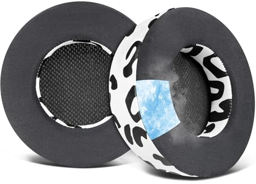 SOULWIT Cuscinetti in Gel Rinfrescante per Corsair Virtuoso RGB Wireless XT SE Cuffie da Gioco, Padiglioni Auricolari con Schiuma di Isolamento del Rumore, Spessore Aggiunto