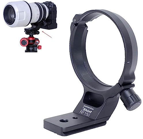 iShoot Metal Tripod Mount Ring Lens Collar Compatible with Canon RF 100-500mm f/4.5-7.1L IS USM, Lens Support Holder Bracket Bottom is Arca-Swiss Fit Quick Release Plate Dovetail Groove