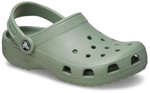 Crocs Classic Clog K Zuecos Unisex niños, Moss, 36/37 EU