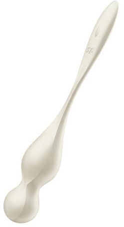 Satisfyer Love Birds 1 Sex-Spielzeug | Vibrator Liebeskugeln | Beckenbodentraining | Satisfyer Connect App | Wiederaufladbar und wasserdicht (IPX7) | Hautfreundliches Silikon in Weiß