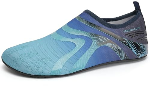 Chaussures aquatiques pour femme - Chaussures de natation pour homme et femme - Chaussures pieds nus - Chaussures de piscine - Chaussures de yoga rapides pour sports nautiques