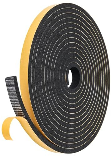 Frogetu Lot de 1 Ruban d'étanchéité,7 mm x 2 mm-5m,Bande Etancheite Autocollante Imperméable,Joint de Porte D'entrée,Joint Fenêtre Isolation,aux Plaques Vitrocéramiques,Cuisine