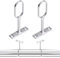 RDNKVB Para Dormitorio,2pcs, Soporte de Varilla, Soporte de Barra de Armario Ovalado, Soporte Central de la Barra de Percha, Soporte para Cortinas, Soporte para Barra de Ropa