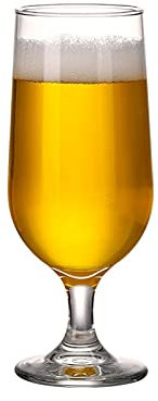MRKU Vasos de Cerveza, Vaso de Pinta Personalizado, Vaso de Cerveza Vasos de Cerveza Jarras de Cerveza de 290 ml Juego de 5 Vasos Estilo tulipán para Cerveza Real Ideal para Fiestas Reutilizables
