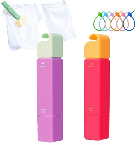 Elephant Kiss Stain Remover, 12ml on The Go Spot Cleaner, 3-second Stain Remover Pen, Portable Travel Instant Stain Remov er, Cleaning Pen for Clothes, No Washing Laundry Clean ing Supplies (2D)