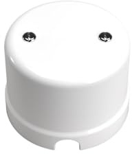 Scatola di Derivazione in Porcellana ø66,5mm. Colori: Bianco e Nero (Bianco)