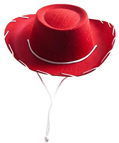 mojingder Cappello da Cowboy Fabulous,Cappelli per Costumi di Carnevale,Feste a Tema,e Western,Cappello Cowboy Donna Rosso,Moda Misteriosa