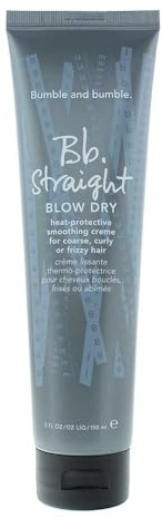 Bumble and bumble. Straight Blow Dry Heat Protective Hair Styling Cream |Protects Against Frizz, Humidity, and Heat|Smooth Sleek Blowouts|For Medium to Thick Curly, Wavy, Straight Hair Types, 5 Fl Oz