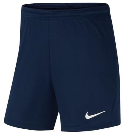 Nike W Nk Dry Park II Short NB K – Pantaloncini Sportivi da Donna, Donna, Pantaloncini, BV6860, Navy/Bianco, XL