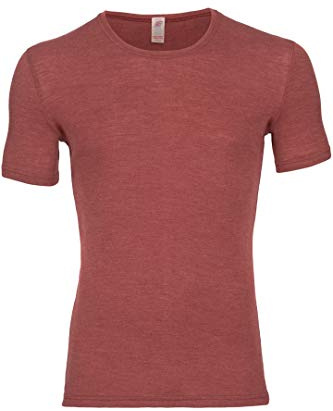 Engel Natur, Herren T-Shirt, Wolle und Seide (54-56, Kupfer)
