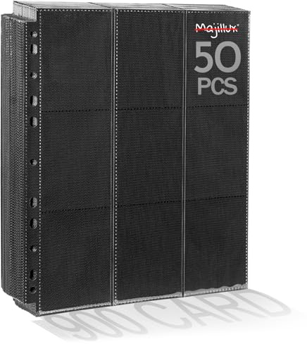 Majillux Fundas para Cartas con 900 Bolsillos, 50 Hojas Dobles