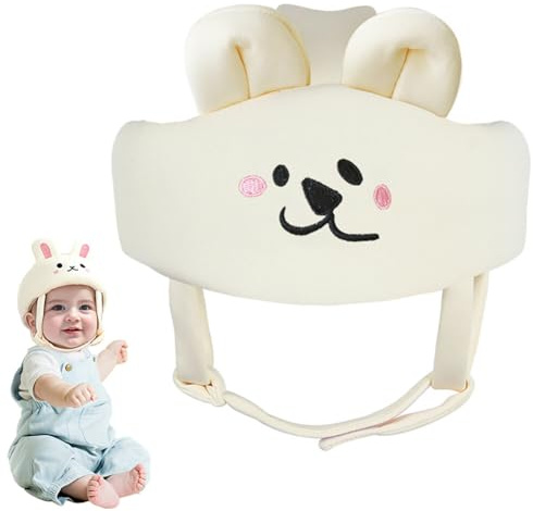 Casque Bébé Anti Choc, Casque de Sécurité Bébé Casque de Protection Antichoc Réglable Casque Anti Chute Bebe Respirant Bonnet Protéger La Tête Chapeau Anti-Collision pour Ramper Et Marcher
