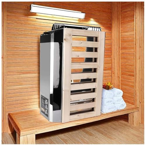 XOYTLR 304 Stainless Steel Sauna Stove Sauna Heater 110V-240V Internal Control Sauna Heating Stove Heater Sauna Room Equipment Wet and Dry Bath Sauna Heater Stove for Home Hotel Spa Steam Room
