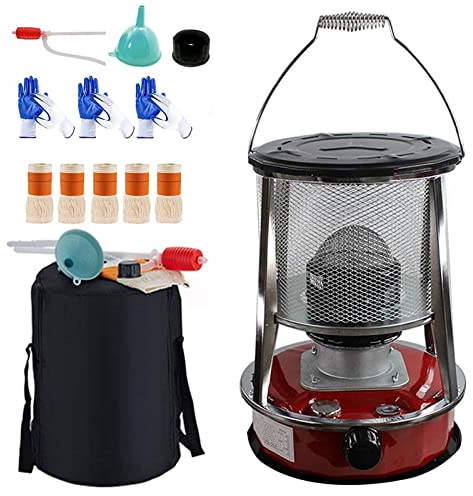 Stufa portatile a cherosene per uso interno ed esterno, 6 l, non elettrico, compatto, stufa da campeggio con 9000 BTU/H, riscaldatore a paraffina, per casa, ideale per terrazza e riscaldamento