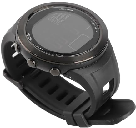Drfeify Fishing Barometer Thermometer Clock Altimeter for Fishermen's Enthusiasts Steel/black Ring (Black)