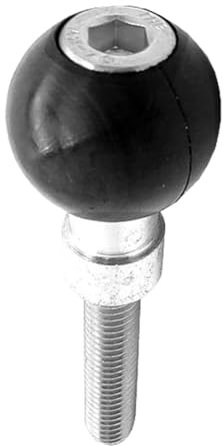 Louttary Base de Serrage de Guidon de Moto avec Bille M8 de 1 Pouce pour Support de Téléphone Mobile et de Voiture.