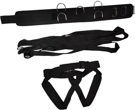 Ronyme Arnés de Correas para Tirar del Trineo, Correas de Hombro, cinturón Ajustable para Correr, Entrenamiento de Pista y Campo, Estudio Personal de
