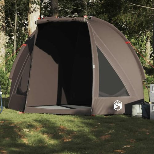 Fisketält brunt vattentätt, 210 x 170 x 125 cm polyester PU-belagt, lätt campingtält med bärväska, UV-skydd