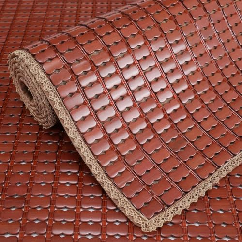 FIEUOGA Esterilla De Bambú Refrescante para Verano, Colchón Plegable Transpirable para Cama, Superficie Fresca para Dormir, Colchón Bambú para Casa, Escuela Y Dormitorio
