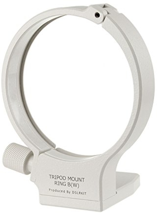 DSLRKIT Abrazadera de trípode de metal de alta calidad, anillo B (W) para 70-200 mm f/2.8L is II USM & EF 100-400 mm f/4.5-5.6L is USM