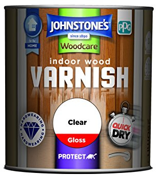 Johnstone's Woodcare Indoor Wood Varnish Gloss - Clear 250ml