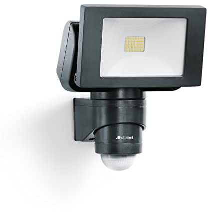 STEINEL Projecteur LED extérieur FL 1400 S noir, détecteur 220° portée 10 m, spot puissant 14,7 W, 4000 K (Noir)