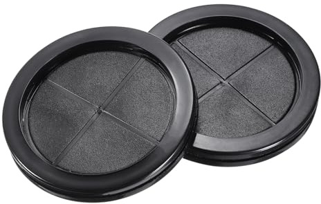 QUARKZMAN Passe-Fil en Caoutchouc Rond Double Face Montage Diamètre 80 mm, Diamètre Intérieur 70 mm, pour la Protection des Fils, 4 Pièces