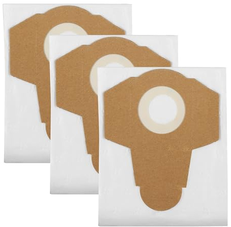 Zeegma Juego de 3 Bolsas de Aspiradora de Entretela Multiusos para Zonder Wash y Zonder Pro Aqua, 20 L de Capacidad, Resistentes al Desgarro, para Trabajo en Seco, Reducen Las Emisiones de Polvo
