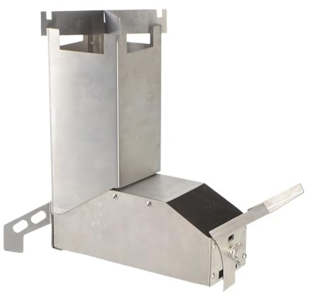 Kustimantu Estufa de leña, agujeros de leña, estufa de acero inoxidable para cocinar al aire libre, bolsa de transporte, incluye quemador de leña, hornos de carbón para mochilas al aire libre