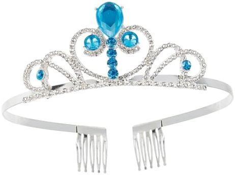 ABOOFAN Couronne Garçon Fille Strass Bleu Délicat pour Anniversaire et Fête Accessoire Cheveux Garçon Fille Diadème Confortable Sans Marque