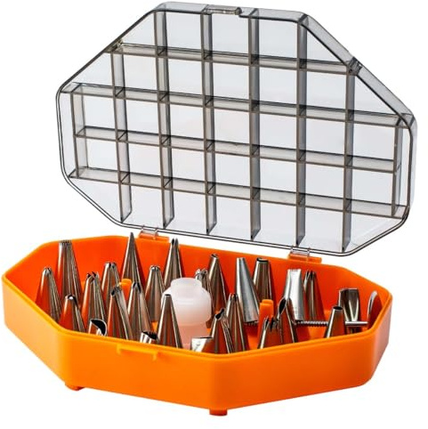 Set di 29 ugelli – Set di beccucci per dolci e torte, in acciaio inox per pasticceria e cottura