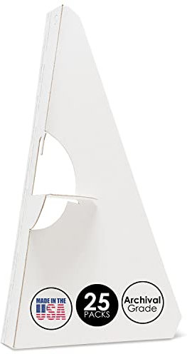 Lineco 378597 Easel Backs, Wing White 9, Pack of 25