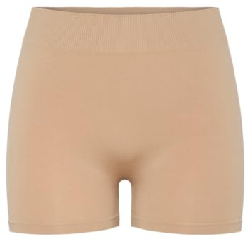 PIECES Pclondon Mini Shorts Noos, Slip Donna, Beige (Nature Nature), 38 (Taglia Produttore: M/L)
