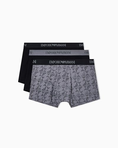 EMPORIO ARMANI Man's Core Logoband 3-Pack Trunk, Black, M