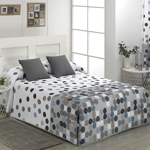 Lanovenanube Edredón conforter Vilma - Cama 90 cm - Color Gris