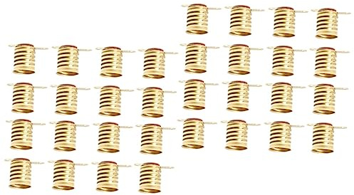 DOITOOL 50 pezzi, attacco E10, attacco per lampada a incandescenza da 12 volt, in miniatura, per esperimenti in casa, tutto bronzo