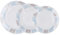 Quid Chicago Service de table en porcelaine 18 pièces pour 6 personnes Blanc